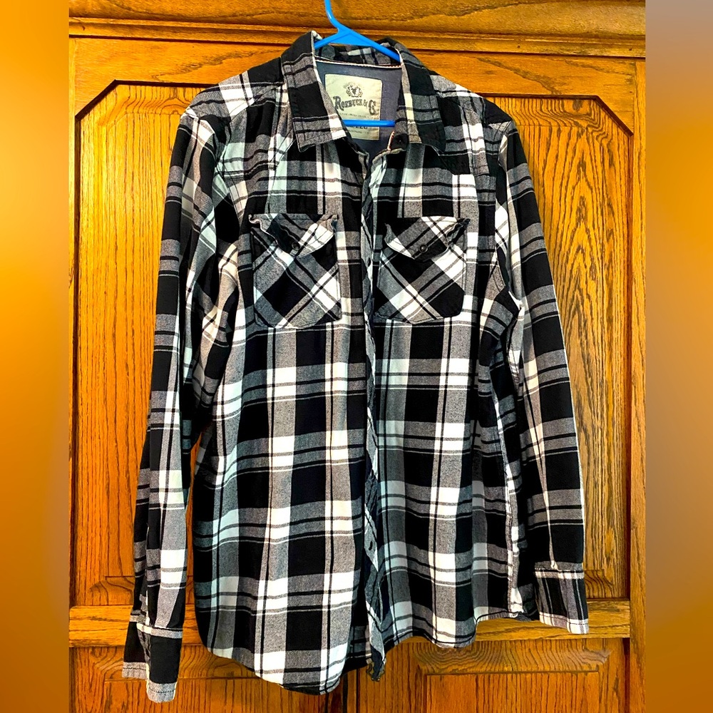 Roebuck & Co flannel shirt